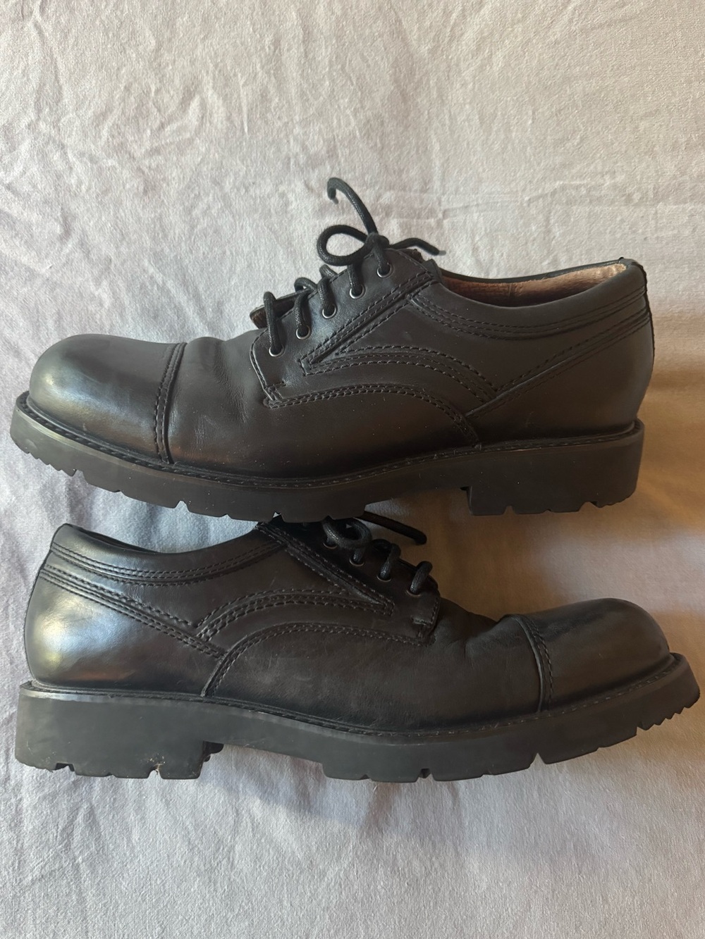 Dockers Classic Men's Black Leather Lace-Up Shoes